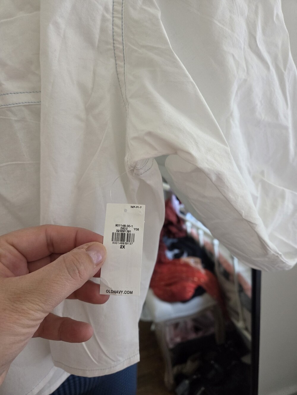 NWT Old Navy Christopher John Rodgers White Poplin Button Down - Picture 6 of 10